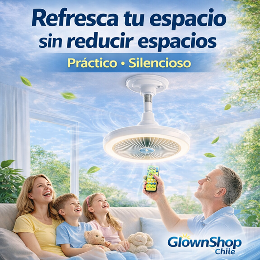 Luz led y ventilador de techo ®